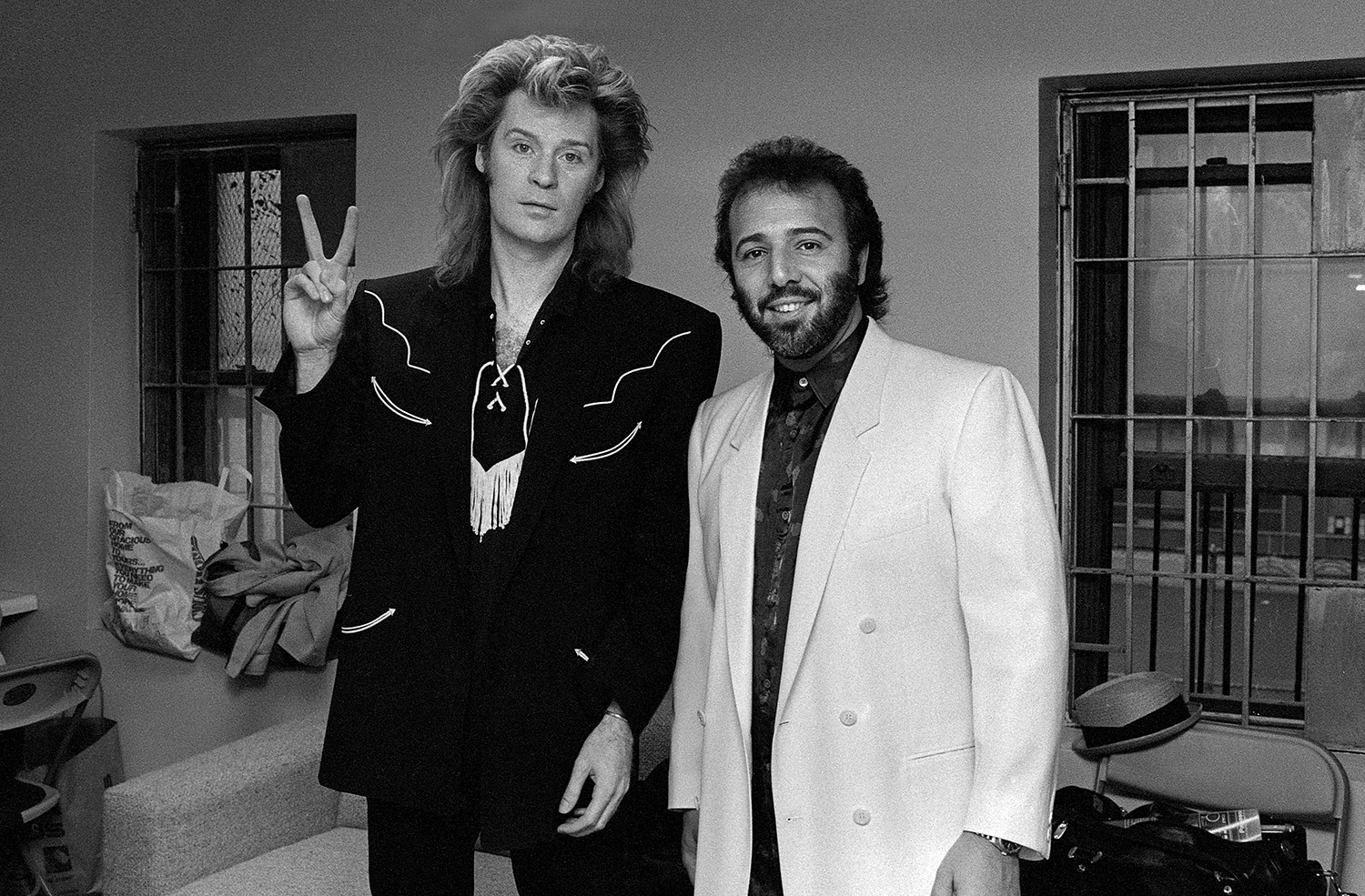 Daryl Hall with Tommy Mottola,1985