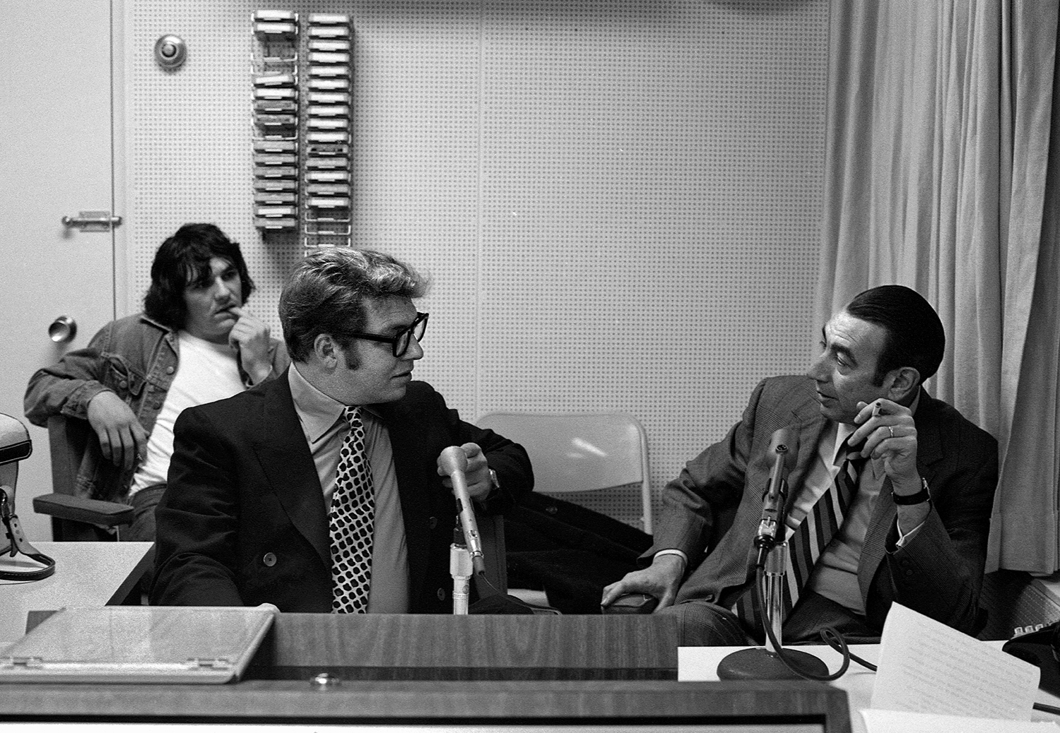 Pete and Denis Hamill with Howard Cosell #2
