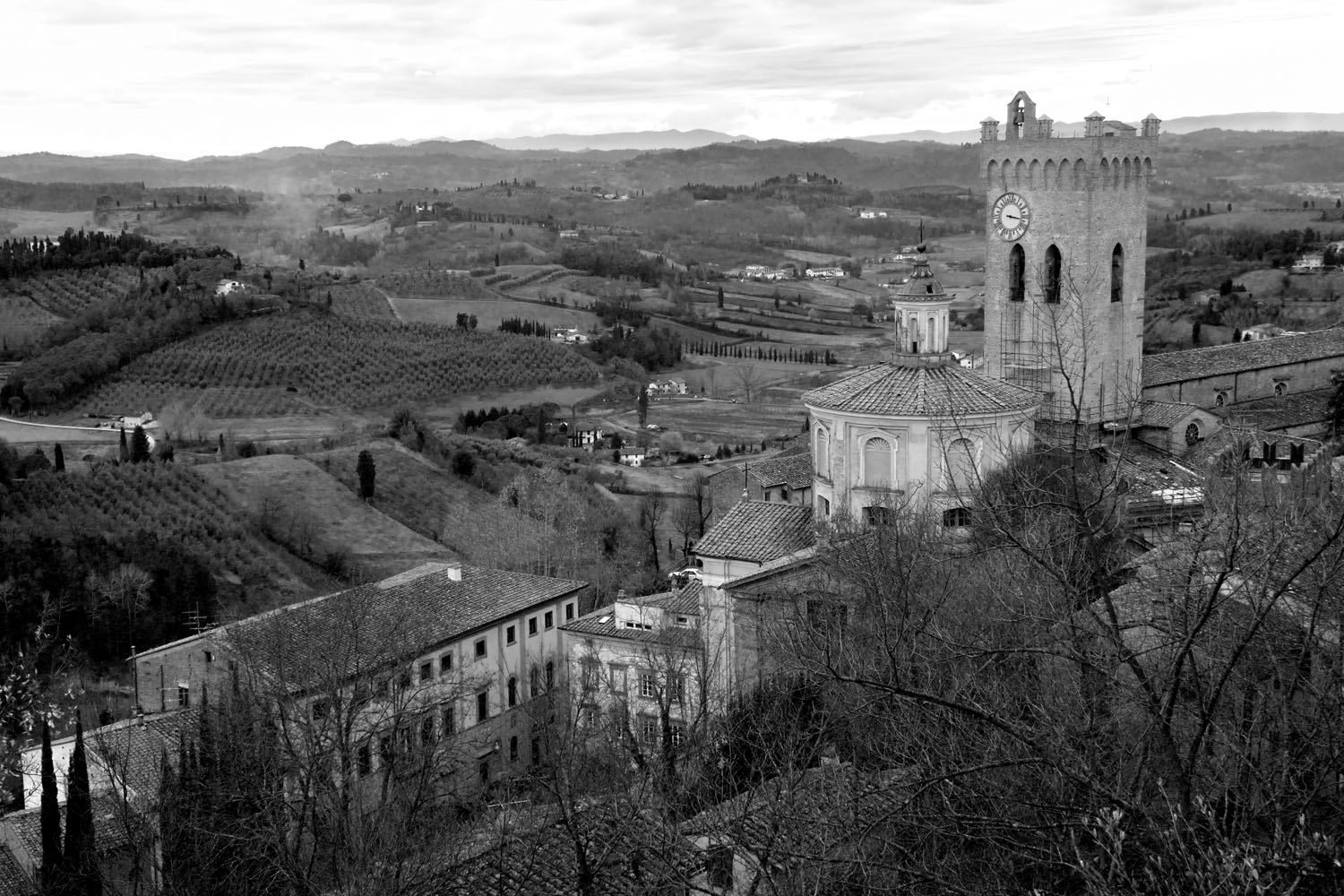 Tuscany Winter B&W 04